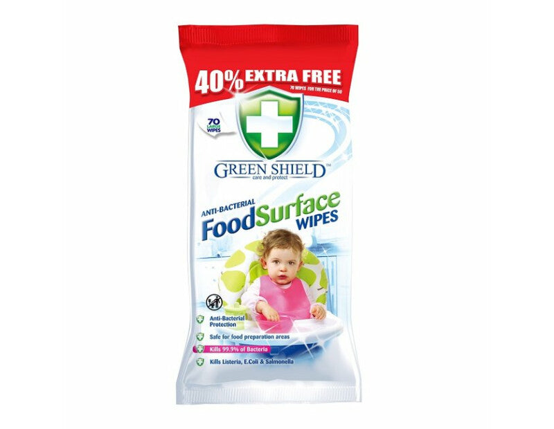 Greenshield Antibac Food Surface Wipes 31/01/23