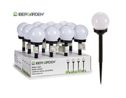 White solar ball light 10 cm