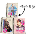 Simba - Spiralnotizbuch A5 Licht und Musik. Justin Bieber-Thema und Lied