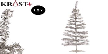 Krist - Künstlicher Weihnachtsbaumschmuck 120cm Silber
