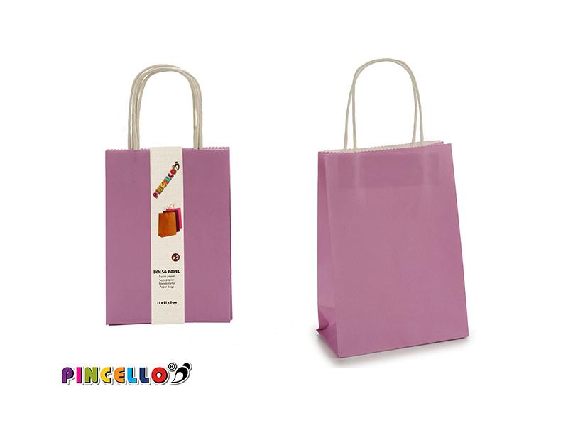 Pincello - Gavepose 3stk 15x21x8cm lys lilla