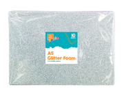 A5 Glittered Foam Sheets - 10 Pack - Dollarstore.dk
