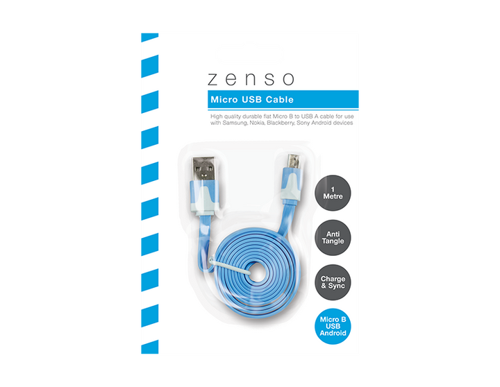 Micro Flat Usb-Kabel 1m - Dollarstore.dk