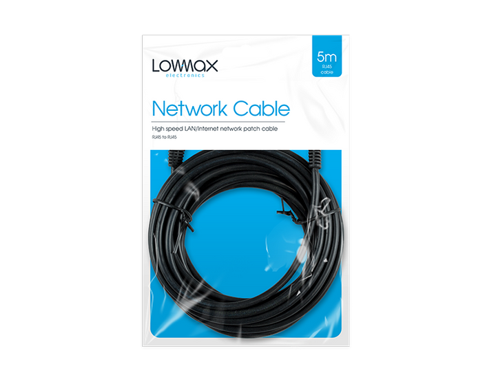 Lowmax - Netværkskabel 5m - Dollarstore.dk
