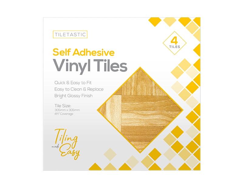 Tiletastic - Selvklæbende Vinyl Trægulv - Dollarstore.dk