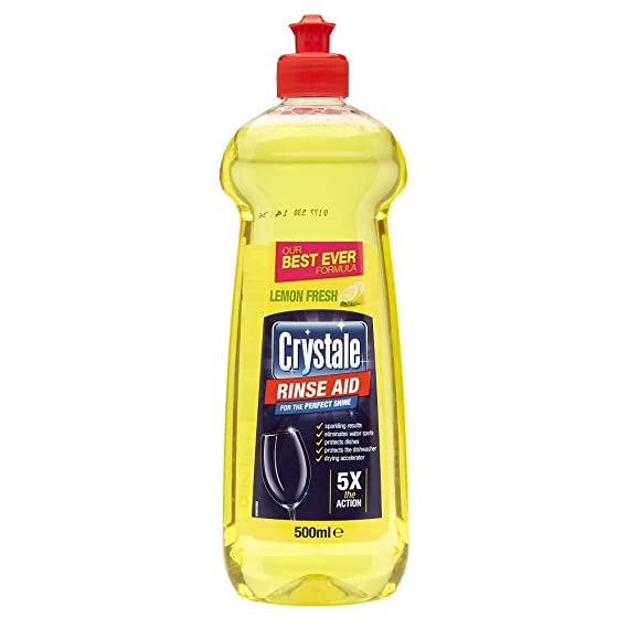 Crystale – Klarspüler für die Spülmaschine 500 ml – Perfect Shine – Lemon Fresh