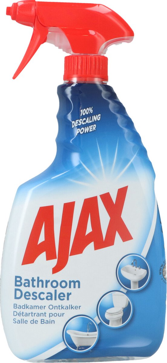 Ajax – Badezimmer-Reinigungsspray, 100 % Kalkentferner, 750 ml