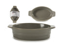 Oval casserole grey - Dollarstore.dk