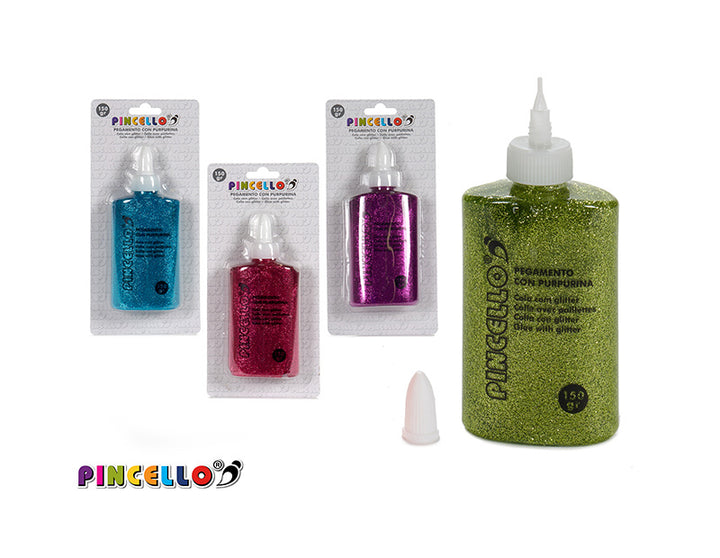 Glitter glue 4 col dark