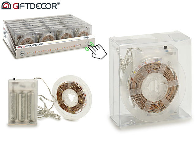Giftdecor – Mini-LED-Streifen mit Batterien, 3 m