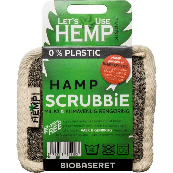 Maistic – Plastikfreier Hanf – Schwamm für Reinigung und Körperpflege – waschen und wiederverwenden