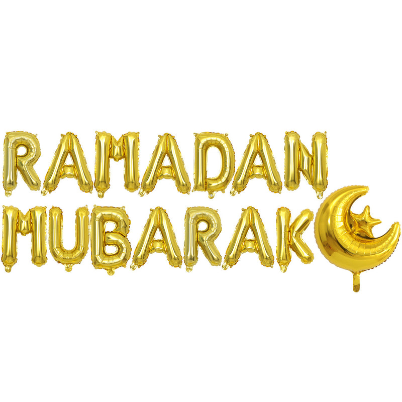 Folienballons „Ramadan Mubarak“ 40cm – Gold