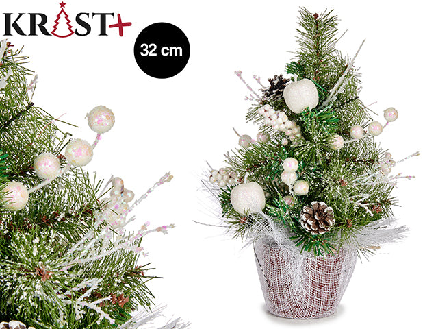 Krist - Weihnachtsbaum mit weißer Dekoration