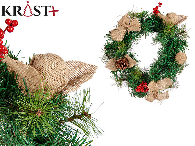 Krist - Weihnachtskranz mit Kieferndetails 30 cm