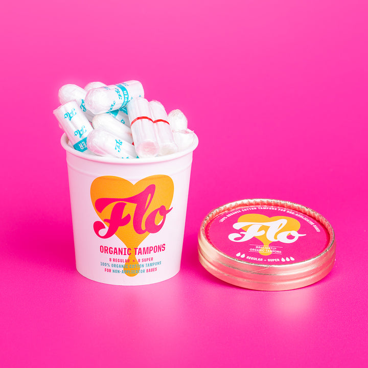 Here We Flo Tampons U. Applikator – 16 Stück – Bio 