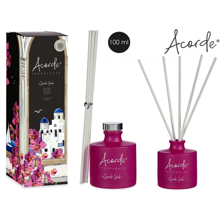 Acorde - Røgelsespinde i glas flydende aroma gaveæske 100ml Orkida