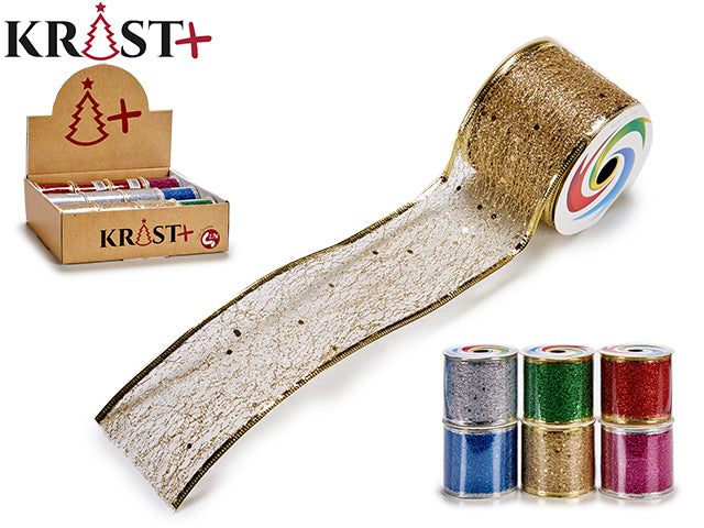 Krist - Geschenkband mit metallischem Rand