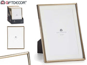 Giftdecor - Fotoramme på fod metalkant guld 13x18cm