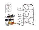 Wine rack inox 6 compartments straight