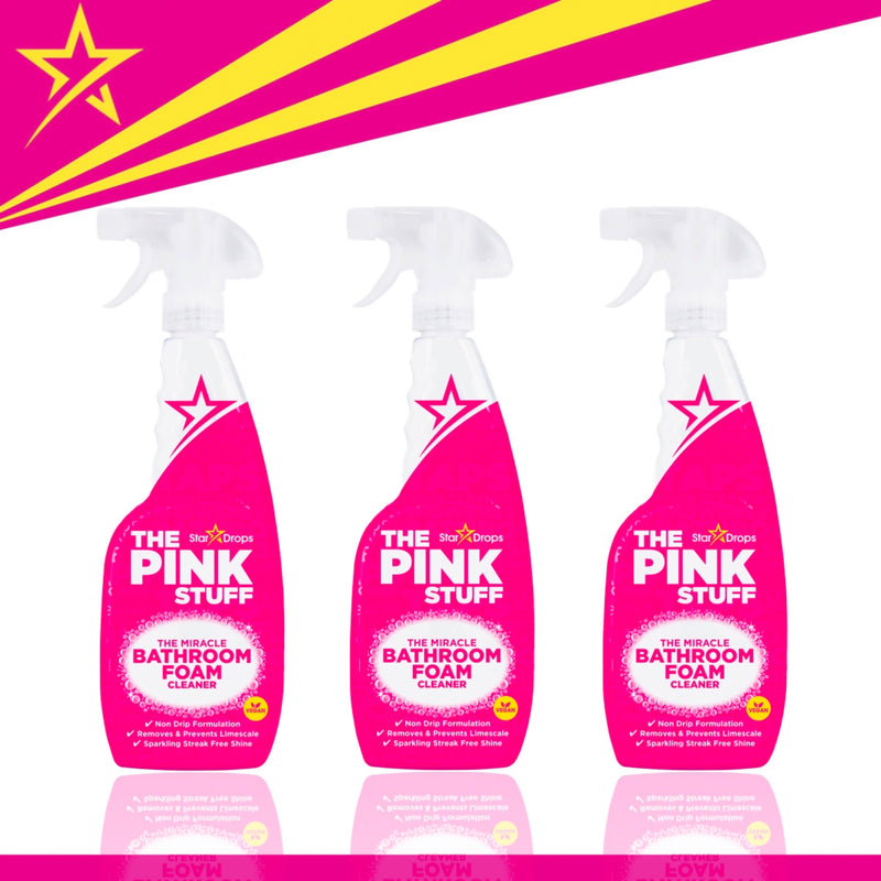 The Pink Stuff – 3er-Set Badezimmerspray 750 ml