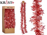 Krist – Girlande 200 x 9 cm – Metallic-Rosa mit Sternen