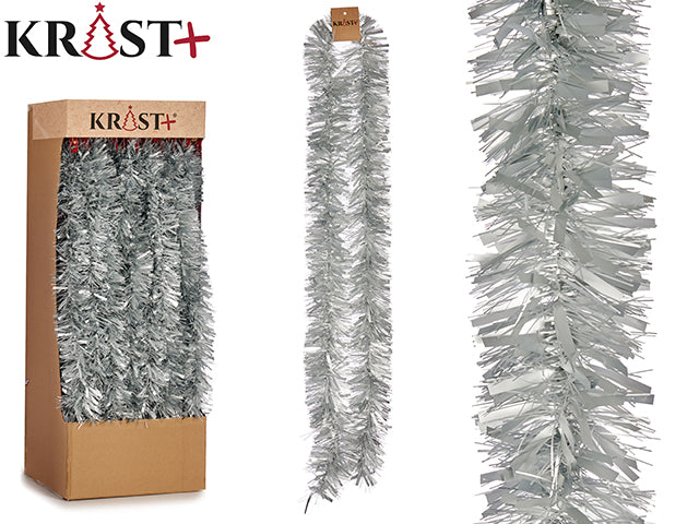 Krist – Girlande 200 x 9 cm – Metallic-Silber