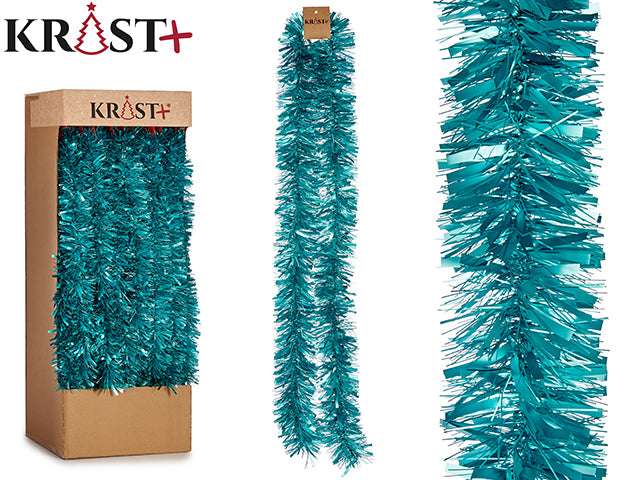 Krist – Girlande 200 x 9 cm – Farbe Metallic-Türkis