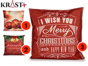 Krist – Kissenbezug mit Weihnachtsmotiv – Rot