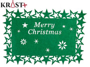 Krist - Untersetzer Grün „Merry Christmas“