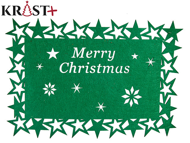 Krist - Untersetzer Grün „Merry Christmas“