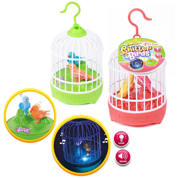 ToiToys – Käfig mit Vögeln in Bewegung mit Licht und Ton 
