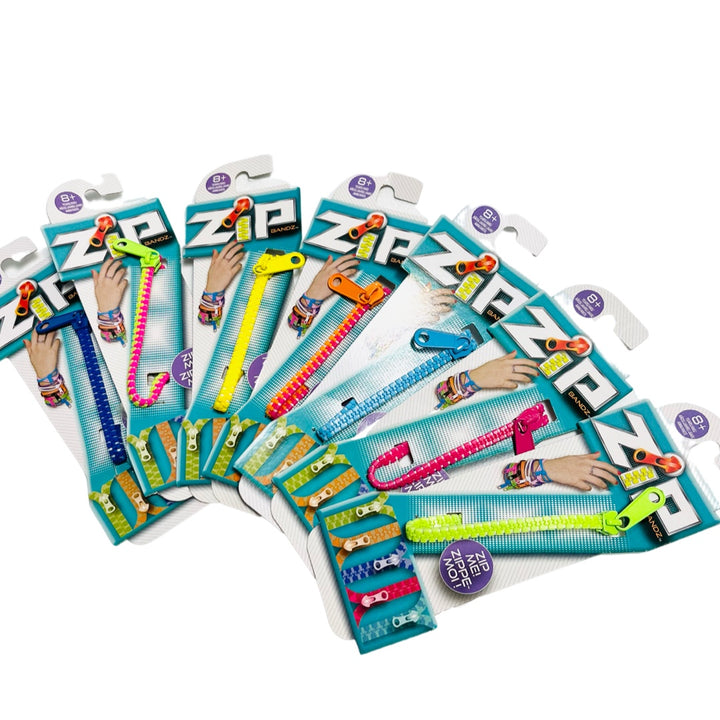 Reißverschluss – Reißverschluss-Armband-Gadget – zufällige Farbe – versuchen Sie Ihr Glück und sammeln Sie sie alle