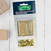 MKH – 10-lagige Kuchenkerzen mit Haltern – Gold