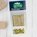 MKH – 10-lagige Kuchenkerzen mit Haltern – Gold