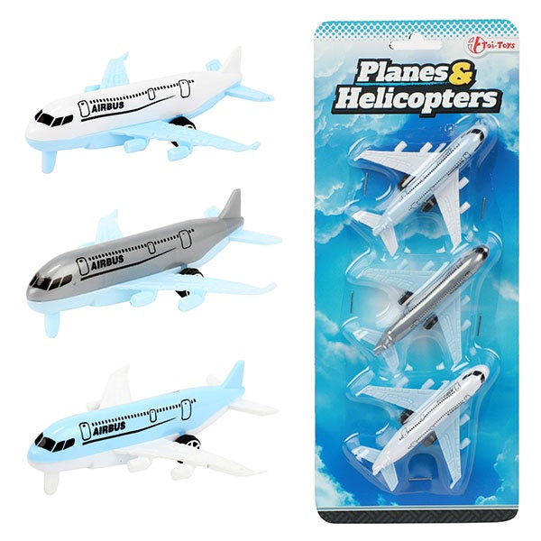 Flugzeuge und Hubschrauber – 3 kleine Passagierflugzeuge