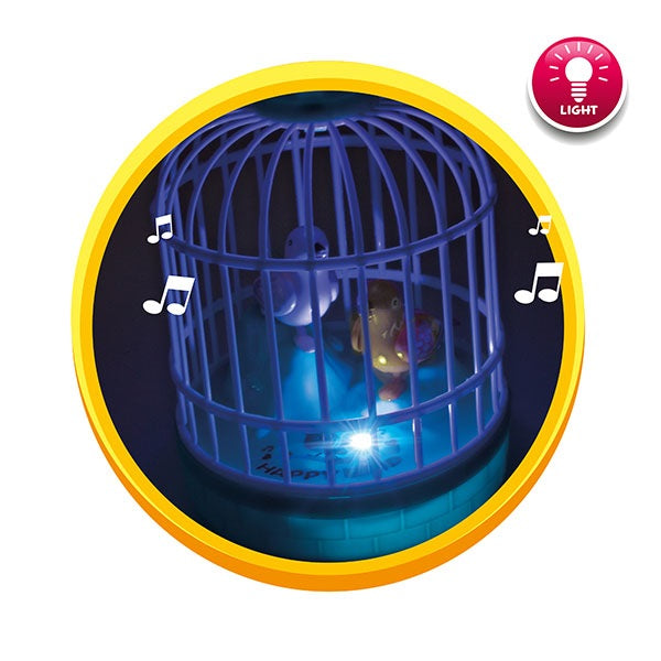 ToiToys – Käfig mit Vögeln in Bewegung mit Licht und Ton 