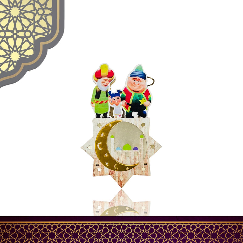 Ramadan - Leuchtkasten mit Schnur 3D mit Licht