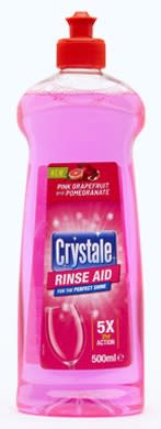 Crystale - Rinse aid skyllemiddel til opvaskemaskine 500ml perfekt shine granatæble