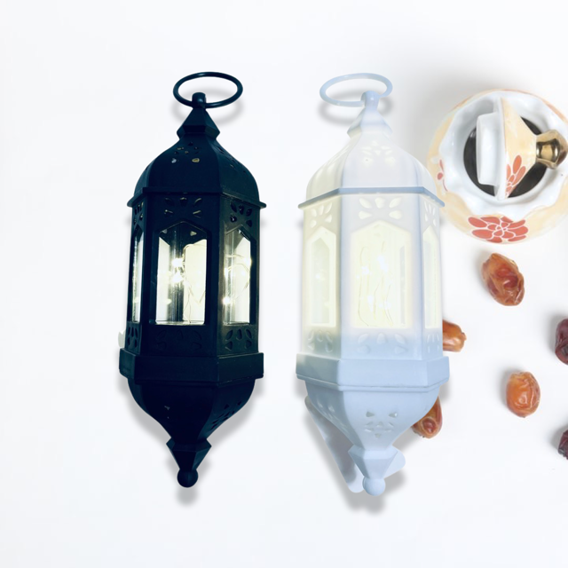 Ramadan-Laterne zum Aufhängen mit LED-Streifen 15 cm