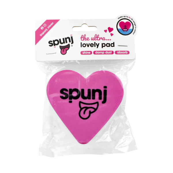 Spunj-Schwamm mit extrem saugfähiger Herzform, 9,5 x 9,5 cm – Rosa