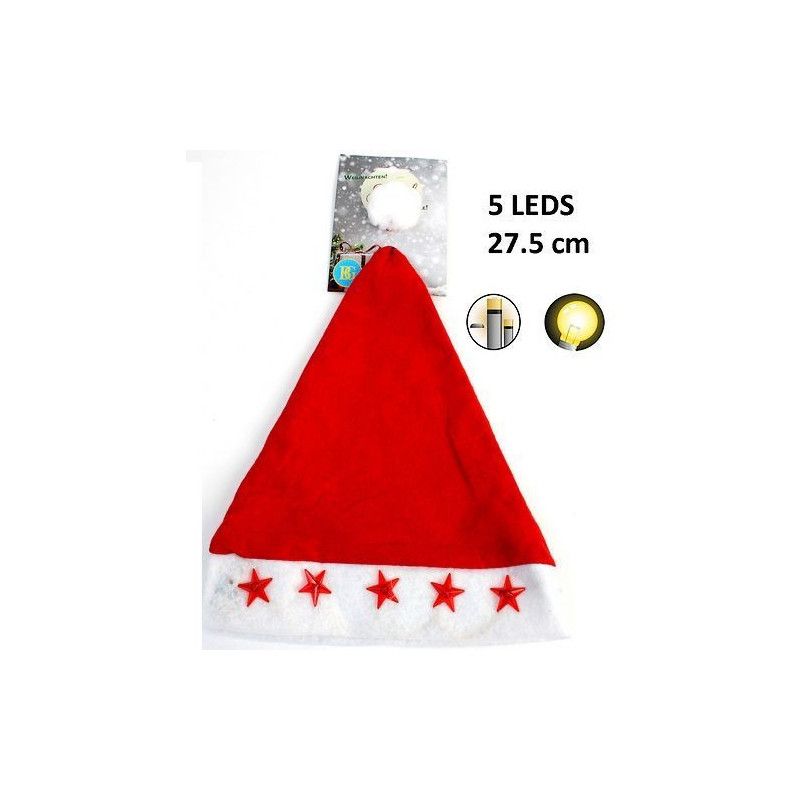 Weihnachtsmütze mit leuchtend rotem Stern