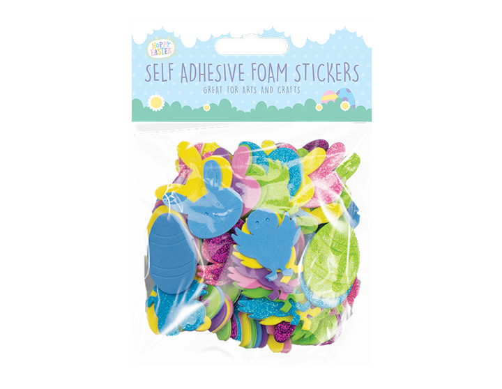 Hoppy easter - Påske skum-klistermærker med mange foreskellige