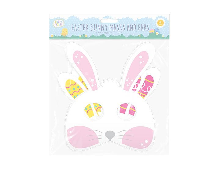 Hoppy easter - Kaninør & maske sæt 2stk hver