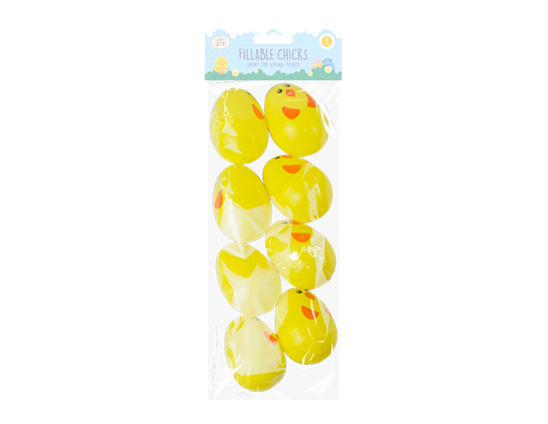 Hoppy easter - 8 æg der kan åbner ca 6cm 