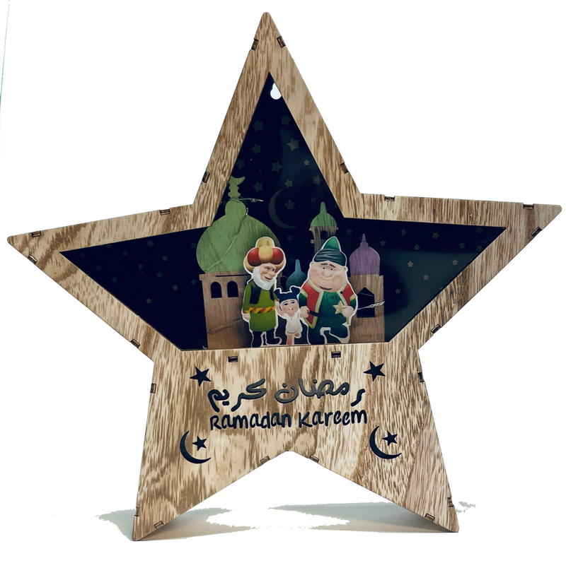 Sternenlichtbox 22 cm mit Ramadan-Thema