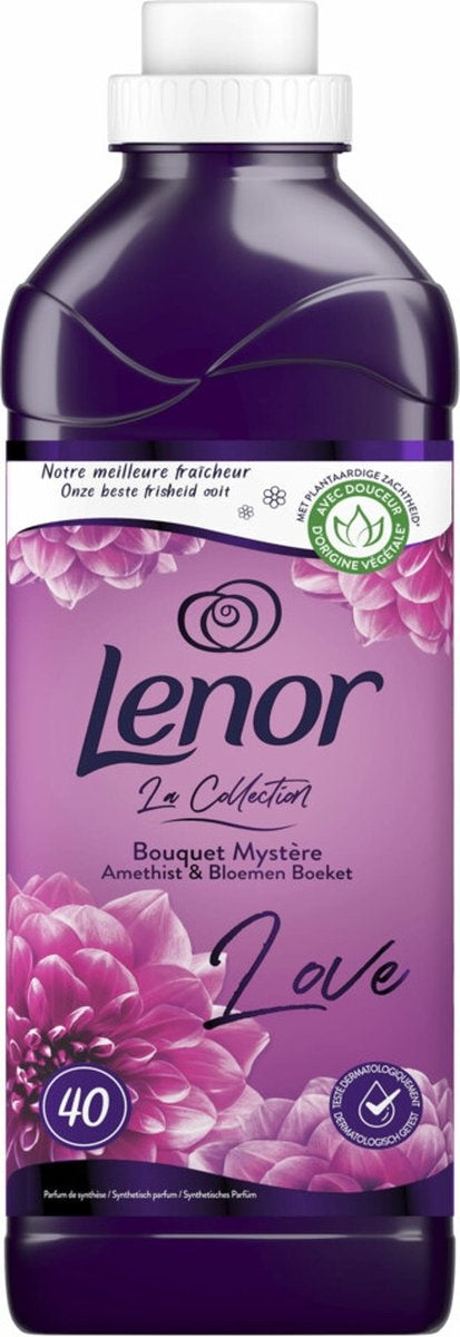 Konzentrierter Klarspüler von Lenor (40 Waschgänge) – Amethyst und Blumenstrauß