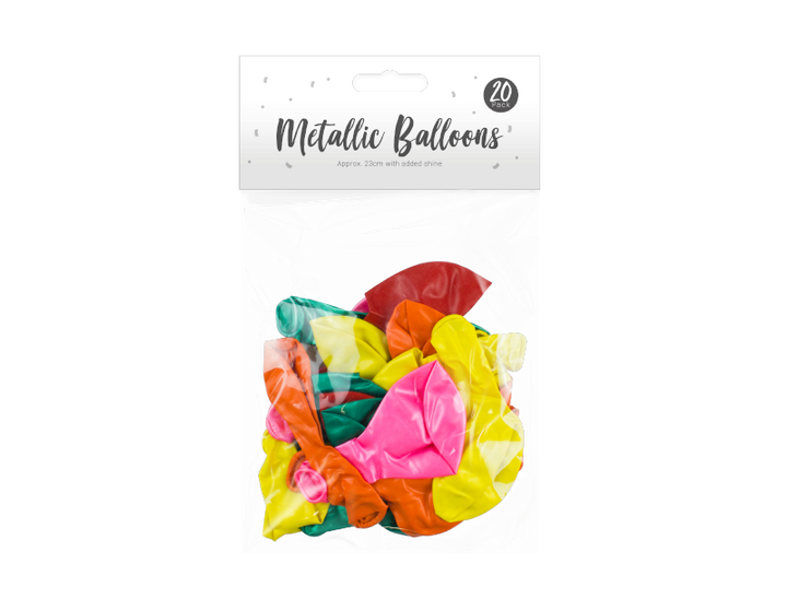 Pop Party - Metaliske balloner 20stk 