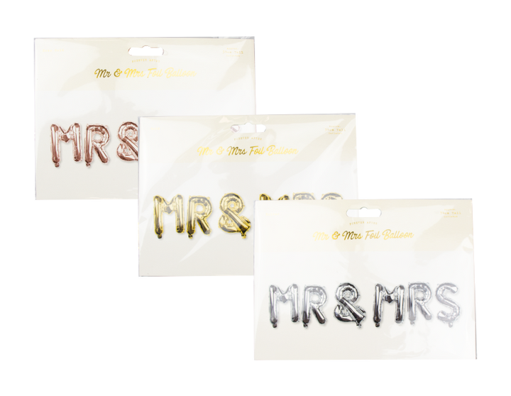 Mr &amp; Mrs Folienballons 34 cm – groß