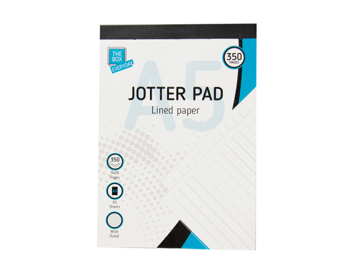 The box - A5 linieret blokhæfte 350sider